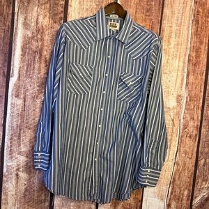 Ely Cattleman Men's pearl snap Button Down Shirt
